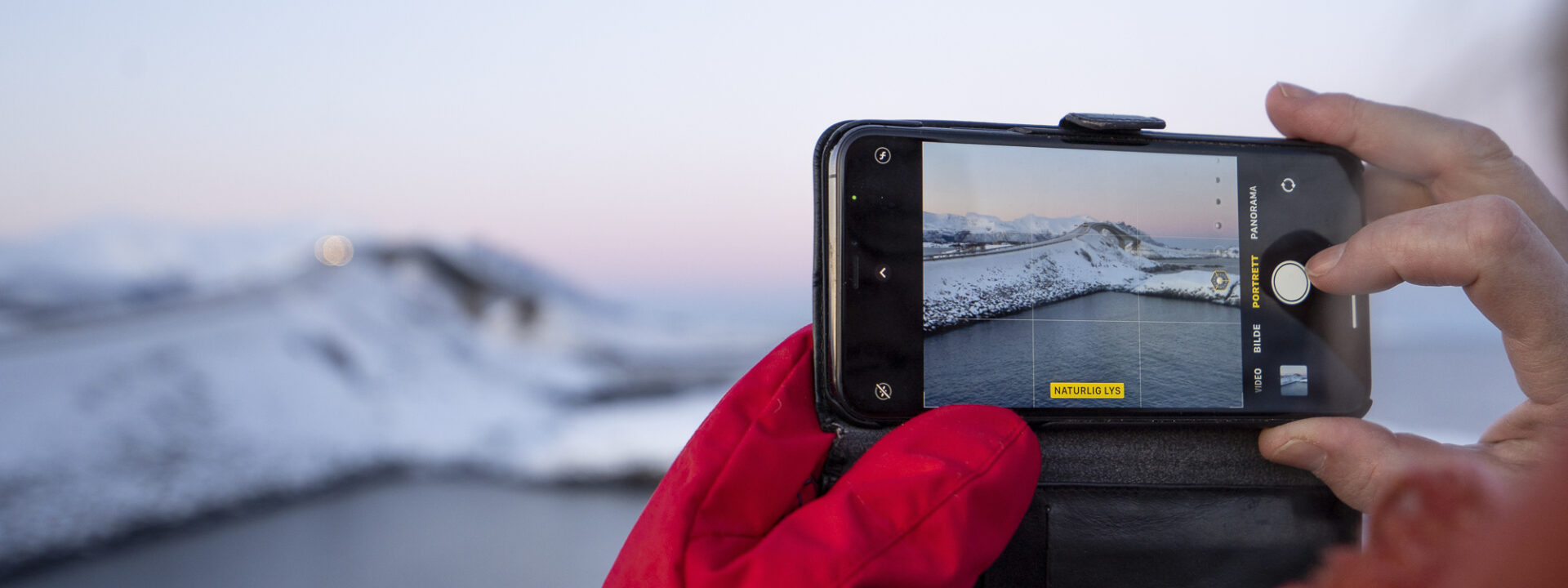 The Atlantic road in winter