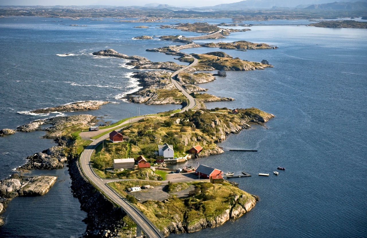 Atlanterhavsveien Flyfoto Strømsholmen Nordvest